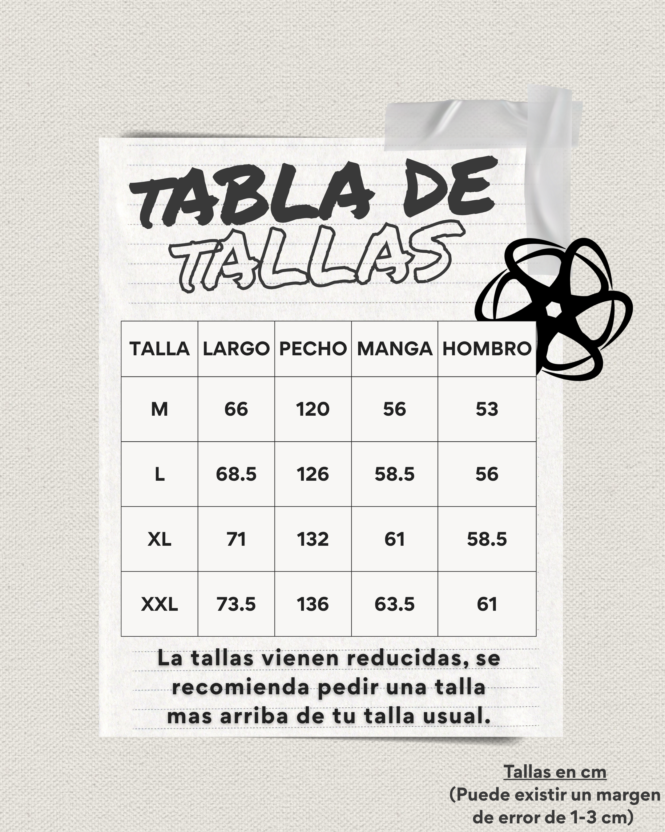 Size chart image