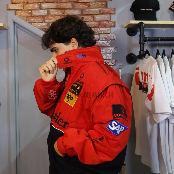 Translation missing: es.Heritage Speed Red-Black Racing Jacket