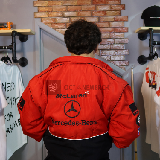 Translation missing: es.Heritage Speed Red-Black Racing Jacket
