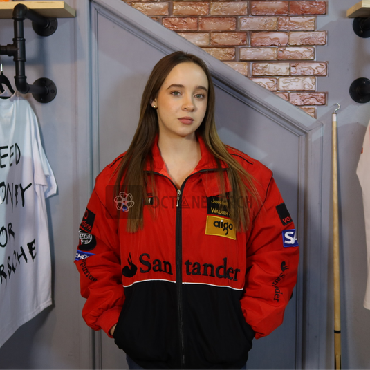 Translation missing: es.Heritage Speed Red-Black Racing Jacket