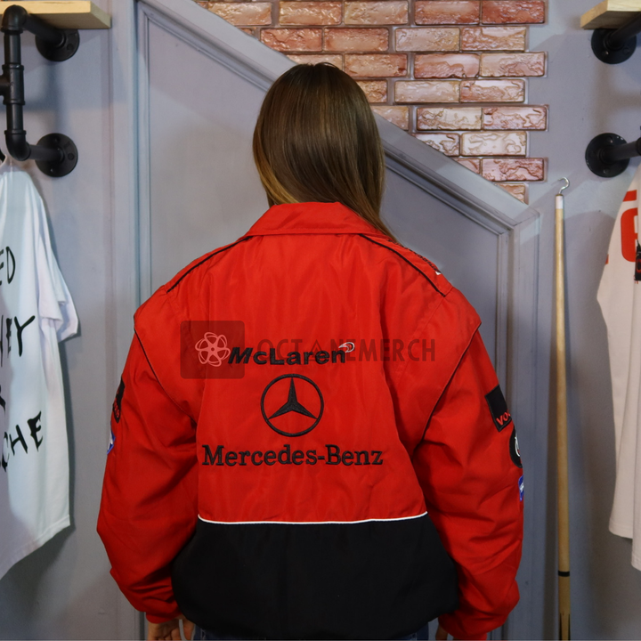 Translation missing: es.Heritage Speed Red-Black Racing Jacket